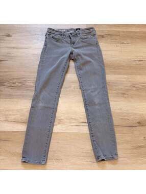 AG The Stevie Ankle Slim Straight Leg Jeans Washed Black Women's 26R